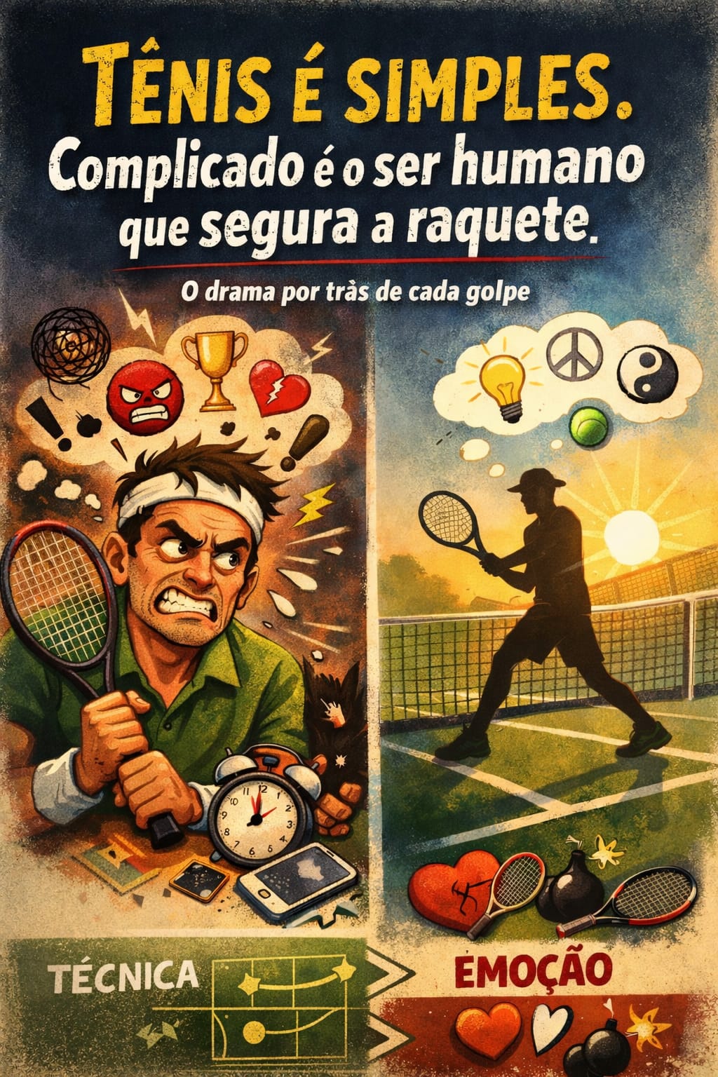Tênis é simples. Complicado é o ser humano que segura a raquete