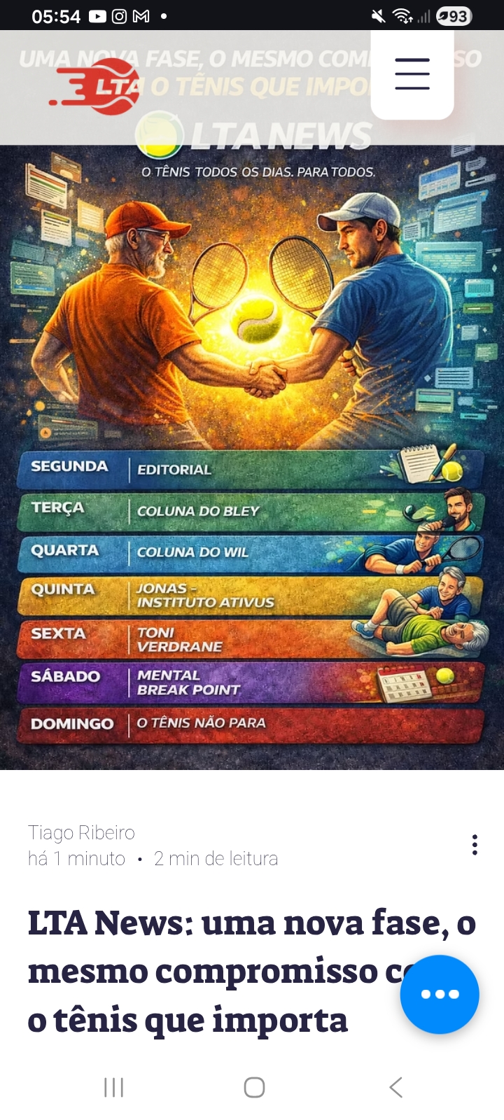 LTA News: uma nova fase, o mesmo compromisso com o tênis que importa